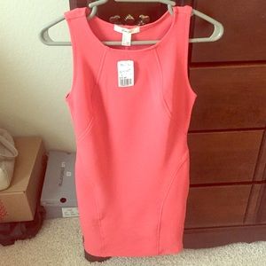 Forever 21 coral bandage dress